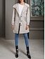 abordables Abrigos Trench-Mujer Chaqueta casual Gabardina Exterior Calle Ropa Cotidiana Otoño Invierno Regular Abrigo Ajuste regular Mantiene abrigado Resistente a la lluvia Transpirable Elegante Casual Chaquetas Manga Larga