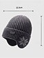 levne Pánské klobouky-Pánské Unisex Klobouk s klapkami na uši Čepice Beanie Zimní čepice Kulichy 骷髅头毛线帽 Ocelově šedá Černá Polyester Pletený Útulný Denní nošení Jdeme ven Sněhová vločka Teplý