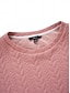 abordables robes unies-Robe Droite Robe unie Femme Mini robe avec manche Plein Air Rendez-vous Décontractées Col Ras du Cou manche longue Ample Rose Claire S M L XL 2XL