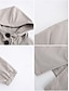 abordables Abrigos Trench-Mujer Chaqueta casual Gabardina Exterior Calle Ropa Cotidiana Otoño Invierno Regular Abrigo Ajuste regular Mantiene abrigado Resistente a la lluvia Transpirable Elegante Casual Chaquetas Manga Larga