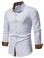 billige mænds ikke-jernskjorter-Herre Jakkesætsskjorter Skjorte med krave Button Up skjorte Leopard Bryllup Daglig Sort Hvid Navyblå Langærmet Alle årstider Tøj
