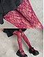 baratos Meias femininas-Meias-calças femininas com padrão de renda gótica - meia-calça arrastão transparente para cosplay, festa e roupas casuais