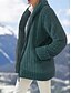 preiswerte Sherpa-Jacken-Damen Fleecejacke Teddy-Mantel Hoodie Jacke warm halten Atmungsaktiv Zip Tasche Innenfutter aus Fleece Brautkleider schlicht Glatt Urlaub Strasse Freizeitskleidung Ausgehen Reisverschluss Standard