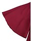 cheap Cocktail Dress-Women&#039;s Midi Dress Burgundy with Asymmetric Sequin Overlay Round Neckline V-Notch Detail Three-Quarter Length Split Sleeves Non-Stretch Elegant Evening Cocktail Party Knee-Length Various Sizes