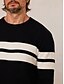 abordables Hauts-Homme Chandail Noir Vert Véronèse manche longue Top Tenue de golf Vêtements Tenues Porter des vêtements