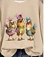 cheap Hoodies &amp; Sweatshirts-Women&#039;s Pullover Animal Dailywear Casual Print Casual Hoodie Long Sleeve Micro-elastic Fall Winter Comfrt Breathable Soft Fabric