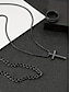 voordelige Accessoires voor heren-heren kruisketting, kettingarmband en gegraveerde ringset van legering – duurzame en stijlvolle christelijke sieraden