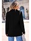 voordelige Blazers &amp; Kostuums-Dames Blazer nappi Effen Kleur Casual / Dagelijks Eenvoudig Normale pasvorm bovenkleding Lange mouw Winter Zwart S