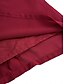 cheap Cocktail Dress-Women&#039;s Midi Dress Burgundy with Asymmetric Sequin Overlay Round Neckline V-Notch Detail Three-Quarter Length Split Sleeves Non-Stretch Elegant Evening Cocktail Party Knee-Length Various Sizes