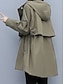 abordables Manteaux Trench-Manteau Femme Extérieur Plein Air Usage quotidien mode Décontractées Avec poches Normal Manteau Noir Vert Véronèse Bleu Automne Hiver Boutonnage Simple Col rabattu Standard M L XL 2XL