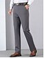 cheap Semi-Formal Suits-Black Grey Men&#039;s Dress Pants Thick Long Solid Color High Elasticity Standard Fit Warm 2024