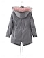 billiga Puffers &amp; Parka-Dam Fleece-jacka Teddyrock Hoodiejacka Håller värmen Andningsfunktion Dragkedja Ficka Fleecefodrad Ledigt Slät Semester Gata Dagliga kläder Utekväll Dragkedja Normal Luvtröja Normal Långärmad