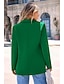 voordelige Blazers &amp; Kostuums-Dames Blazer nappi Effen Kleur Casual / Dagelijks Eenvoudig Normale pasvorm bovenkleding Lange mouw Winter Zwart S