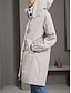 abordables Abrigos Trench-Mujer Chaqueta casual Gabardina Exterior Calle Ropa Cotidiana Otoño Invierno Regular Abrigo Ajuste regular Mantiene abrigado Resistente a la lluvia Transpirable Elegante Casual Chaquetas Manga Larga