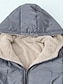 billige Puffer og Parka-Dame Fleece-jakke Teddyfrakk Hettegenser Hold Varm Pustende Glidelås Lomme Fleece Lined Fritid عادي Feriereise Gate Dagligdagstøy Ut på byen Glidelås Normal Hettegenser Normal Langermet Yttertøy
