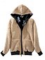 cheap Fleece-Lined Jackets-Women&#039;s Fleece Jacket Teddy Coat Hoodie Jacket Warm Breathable Zipper Pocket Fleece Lined Casual Butterfly Vacation Street Daily Wear Going out Zipper Regular Hoodie Regular Fit Long Sleeve Outerwear