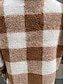 billige Puffer og Parka-Dame Fleece-jakke Teddyfrakk Hold Varm Pustende Lomme Fleece Lined Fritid عادي Feriereise Gate Dagligdagstøy Ut på byen Enkeltkneppet Normal Aftæpning Normal Langermet Yttertøy Svart Kakifarget Grå