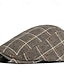 billige Hatter til herrer-Herre Flat lue Baseballcaps Militær Cap Kadetthatt Rød Blå polyester Mote Fritid Gate Daglig Ruter Justerbare Solkrem Pustende
