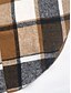 economico Gilet-Per donna Gilet Esterno Strada Da tutti i giorni Autunno Inverno Lungo Cappotto Standard Tenere al caldo Traspirante Moda Informale Giacca Senza maniche Righe e Plaid Con tasche Stampa Arancione