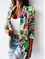 economico Blazer e Completi-Per donna Giacca Ufficio Stampa Floreale Traspirante Stile retrò Standard Capispalla Manica lunga Autunno Rosa M
