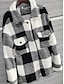 billige Puffer og Parka-Dame Fleece-jakke Teddyfrakk Hold Varm Pustende Lomme Fleece Lined Fritid عادي Feriereise Gate Dagligdagstøy Ut på byen Enkeltkneppet Normal Aftæpning Normal Langermet Yttertøy Svart Kakifarget Grå