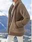 preiswerte Sherpa-Jacken-Damen Fleecejacke Teddy-Mantel Hoodie Jacke warm halten Atmungsaktiv Zip Tasche Innenfutter aus Fleece Brautkleider schlicht Glatt Urlaub Strasse Freizeitskleidung Ausgehen Reisverschluss Standard