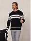 abordables Hauts-Homme Chandail Noir Vert Véronèse manche longue Top Tenue de golf Vêtements Tenues Porter des vêtements