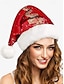 cheap Accessories For Women-Christmas Santa Hat with Festive Tree Design – Holiday Party Accessory for Adults and Kids