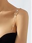voordelige Damesarmband-elegante vlinder strass schouderketting sieraden voor vrouwen – sprankelende kristal body chain accessoire, perfect voor feest- en avondkleding