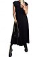 preiswerte Weiße Freizeitkleider-Damen Maxidress Casual kleid Feste Farbe Modisch Strassenmode Party B¨¹ro Täglich Gefaltet Ärmellos Rundhalsausschnitt Kleid Regular Fit Schwarz Gelb Beige Sommer S M L XL XXL