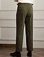 abordables Mince-Homme pantalon de costume Pantalon en Velours Côtelé Pantalon Pantalon plissé Pantalon Gurkha Poche Plein Confort Doux Toute la longueur Soirée Entreprise du quotidien Mode Vêtement de rue Kaki clair