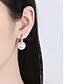 baratos Brinco Feminino-brincos de argola de prata clássicos femininos com gota de pérola - joias minimalistas elegantes para uso diário ou formal