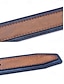 abordables Ceintures pour hommes-ceinture en similicuir bicolore pour homme | design élégant marron et bleu avec boucle en métal pour une tenue décontractée et formelle