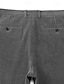 economico Sottile-Per uomo pantaloni della tuta Pantaloni di velluto a coste Pantaloni Chino Bottoni Tasche Tinta unica Comfort Formale Feste Ufficio Di tendenza Classico Nero Grigio scuro Media elasticità