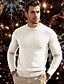 cheap Men&#039;s Pullover Sweater-Men&#039;s Wool Sweater Pullover Sweater Jumper Cashmere Cashmere Sweater Knit Sweater Ribbed Knit Regular Knitted Plain Crew Neck Fashion Casual Daily Wear Date Clothing Apparel Fall &amp; Winter Black Blue