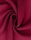 economico Lunghezza del pavimento-Abito A-Line per la madre della sposa elegante scollo a gioiello lunghezza totale chiffon pizzo maniche a metà lunghezza con applicazioni colore solido