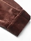 preiswerte Texturierte Oberteile-Damen Hemd Bluse Feste Farbe Basic Brautkleider schlicht Langarm V Ausschnitt Normale Oberteile Täglich Patchwork Knopf Tasche Wein Braun Grün Herbst Winter