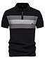 economico Cime-Per uomo POLO Nero Blu marino Manica corta Superiore Abbigliamento da golf Abbigliamento Abiti Abbigliamento