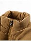 billige Herre Elite Yttertøy-Herre Fleecevest Utevest Gilet Punk Aktiv Høst Vinter Polyester Helfarge Rullekrage Svart Lysebrun Militærgrønn Vest