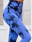 baratos -Mulheres Normal Delgado Casual Diário Comprimento total Cintura Alta Gráfico Imprimir Compressão abdominal Butt Lift Com Stretch Esporte Preto Vermelho Azul Primavera Outono Magro
