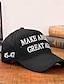 cheap Men&#039;s Hats-Men&#039;s Baseball Cap Trump Hat MAKE AMERICA GREAT AGAIN Sun Hat Black Red Cotton Embroidered Fashion Casual Street Daily Letter American US Flag Adjustable Sunscreen Breathable