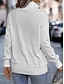 levne Texturované mikiny a svetry-dámská mikina casual plain street dailywear rolák knoflíky dlouhý rukáv bílá růžová šedá podzim zima