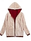 billiga Fleece-fodrade jackor-Dam Vinterkappa Sherpajacka Hoodiejacka Utomhus Gata Dagliga kläder Höst Vinter Normal Täcka Normal Håller värmen Andningsfunktion Stylish Ledigt Jacka Långärmad Slät Med fickor Blixtlås i fullängd