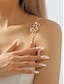 voordelige Damesarmband-elegante vlinder strass schouderketting sieraden voor vrouwen – sprankelende kristal body chain accessoire, perfect voor feest- en avondkleding