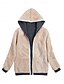 billiga Fleece-fodrade jackor-Dam Vinterkappa Sherpajacka Hoodiejacka Utomhus Gata Dagliga kläder Höst Vinter Normal Täcka Normal Håller värmen Andningsfunktion Stylish Ledigt Jacka Långärmad Slät Med fickor Blixtlås i fullängd