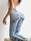 abordables Leggings y mallas de yoga-Mujer Pantalones de yoga Mallas Leggings de Yoga Alta cintura Pilates Entrenamiento de gimnasio Rutina de ejercicio Mallas Leggings Tie-dye Negro Borgoña Azul Licra Otoño Deportes Ropa de Deporte