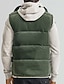 billige Herre Elite Yttertøy-Herre Fleecevest Utevest Gilet Punk Aktiv Høst Vinter Polyester Helfarge Rullekrage Svart Lysebrun Militærgrønn Vest