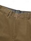 preiswerte Schlank-Herren Anzughosen Hose Hosen Chinesisch Chino Knopf Tasche Glatt Komfort Formal Party Arbeit Modisch Klassicher Stil Schwarz Armeegrün Mikro-elastisch