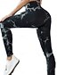 baratos -Mulheres Normal Delgado Casual Diário Comprimento total Cintura Alta Gráfico Imprimir Compressão abdominal Butt Lift Com Stretch Esporte Preto Vermelho Azul Primavera Outono Magro
