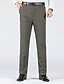 preiswerte Schlank-Herren Anzughosen Hose Hosen Chinesisch Chino Knopf Tasche Glatt Komfort Formal Party Arbeit Modisch Klassicher Stil Schwarz Armeegrün Mikro-elastisch